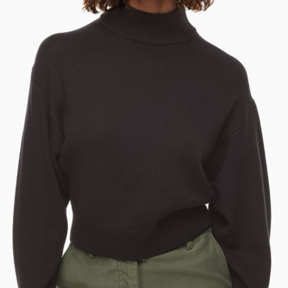 Wilfred Free 100% Merino Wool Harper Sweater Size L in Black